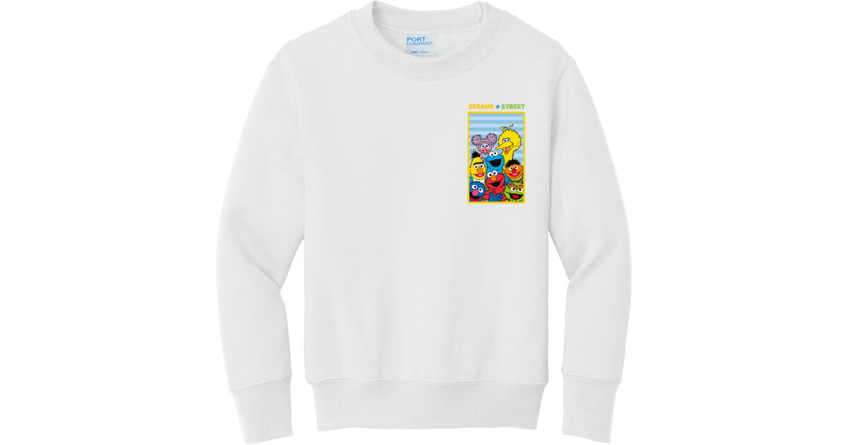 [RETRIEVER CLUB]UNISEX●CARTOON CREWNECK Sesame Street Youth Core Fleece Crewneck Sweatshirt Adult